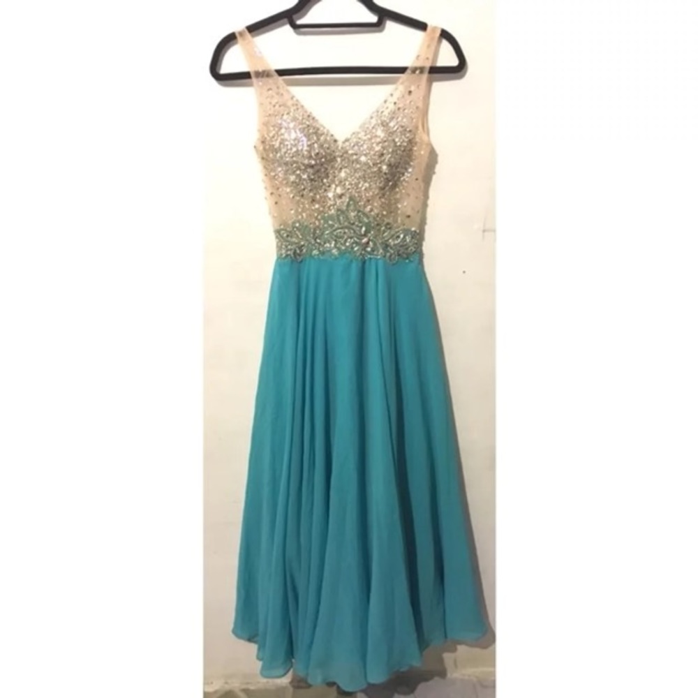 Aqua Prom Dress
